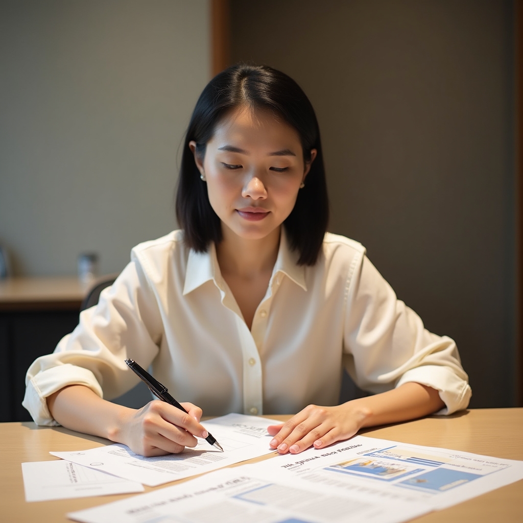Structured course materials and learning modules arranged on a clean workspace with organized notes
